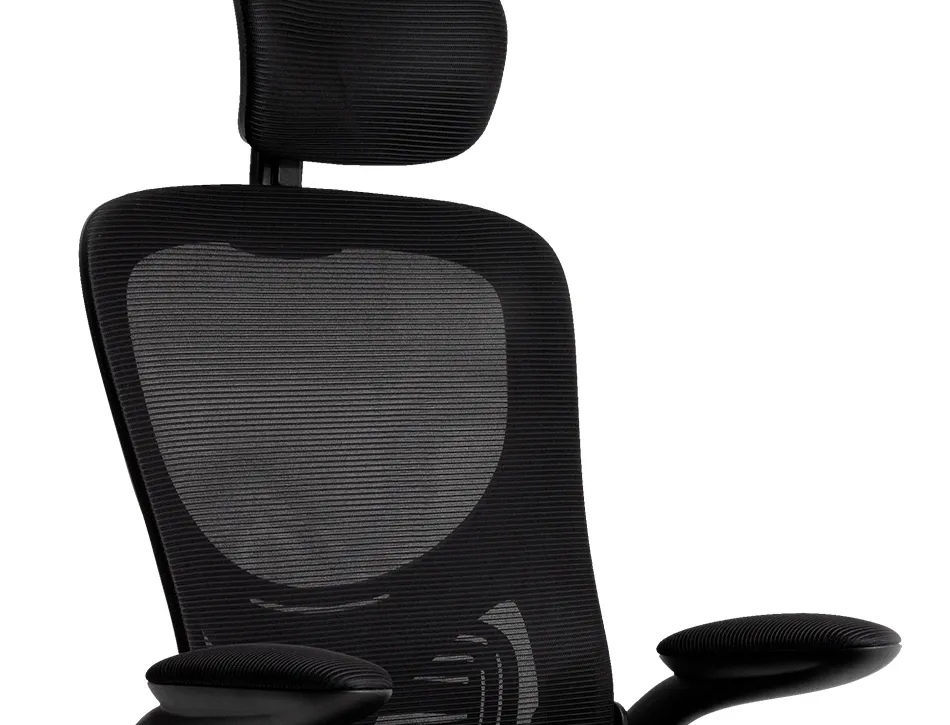 Fauteuil ergonomique q-connect palermo maille base nylon hauteur max 1300mm largeur 630mm prof 680mm coloris noir