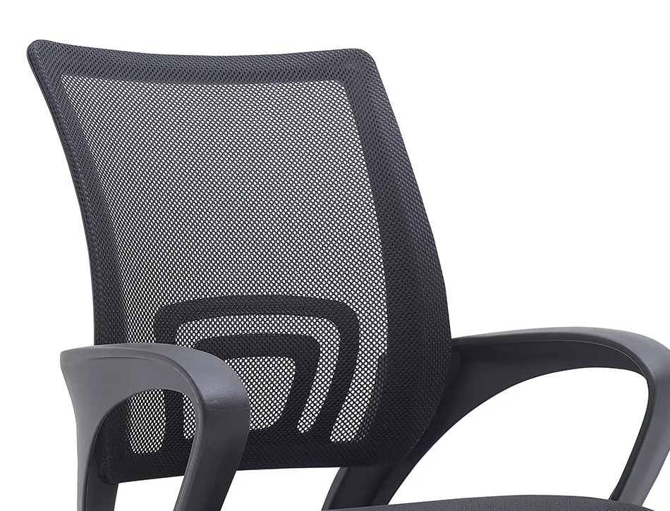 Fauteuil operateur q-connect siena maille base metal chrome hauteur max 1000mm largeur 560mm prof 570mm coloris noir