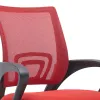 Fauteuil operateur q-connect siena maille base metal chrome hauteur max 1000mm largeur 560mm prof 570mm noir et rouge