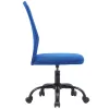 Fauteuil operateur q-connect parma maille base metal sans accoudoirs hauteur max 990mm largeur 480mm prof 590mm bleu