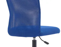 Fauteuil operateur q-connect parma maille base metal sans accoudoirs hauteur max 990mm largeur 480mm prof 590mm bleu