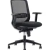 Fauteuil orco assise tissu dossier resille noir mecanisme synchrone accoudoirs reglables