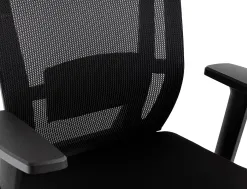 Fauteuil rotatif q-connect ergonomique q-connect appui-tete et dossier ajustables en hauteur