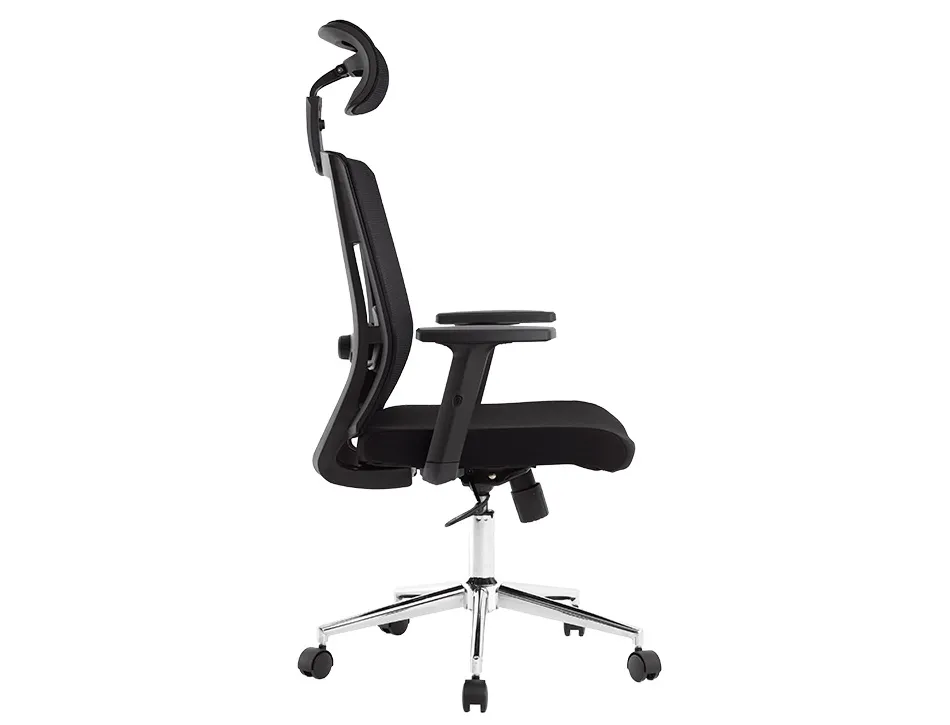 Fauteuil rotatif q-connect ergonomique q-connect appui-tete et dossier ajustables en hauteur