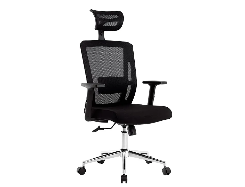 Fauteuil rotatif q-connect ergonomique q-connect appui-tete et dossier ajustables en hauteur