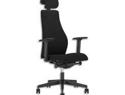 Fauteuil viden avec appui-tête noir mécanisme synchrone accoudoirs 3d réglables