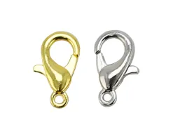 Fermoir a mousqueton o'color 14mm coloris or lot 20 unites