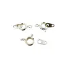 Fermoir a ressort innspiro 6mm avec anneau coloris argent lot de 7
