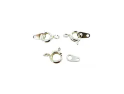 Fermoir a ressort innspiro 6mm avec anneau coloris argent lot de 7