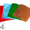 Feuille metal o'color a repousser a4 aluminium coloris assortis sachet 12 unites