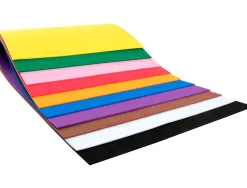 Feuille mousse liderpapel a4+ 240x315mm 60g/m2 épaisseur 1.5mm coloris assortis bloc 10 feuilles
