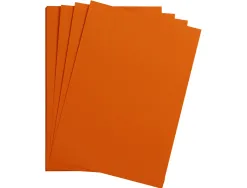 Feuille papier clairefontaine maya 270g 500x700mm coloris orange paquet 25 unites