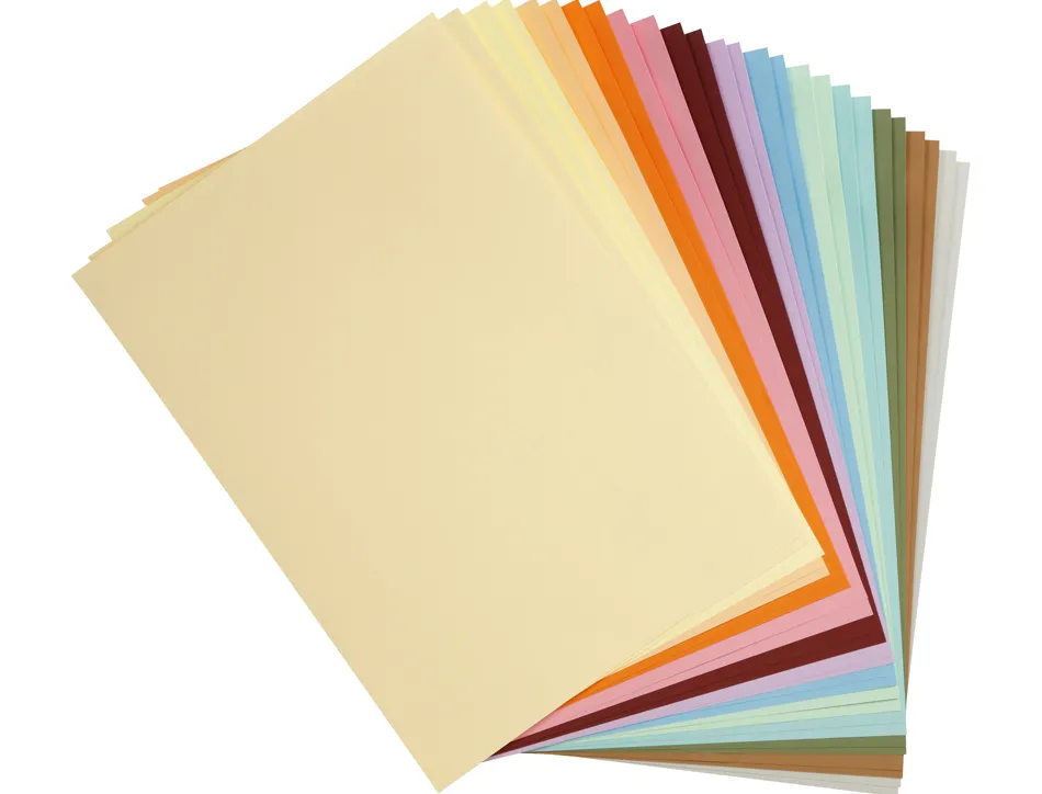 Feuille papier clairefontaine maya 270g 500x700mm coloris assortis pastel paquet 28 unites