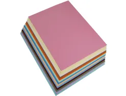 Feuille papier clairefontaine maya 270g 500x700mm coloris assortis pastel paquet 28 unites