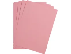 Feuille papier clairefontaine maya 270g 500x700mm coloris rose clair paquet 25 unites