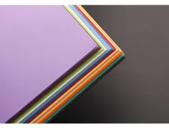 Feuille papier clairefontaine maya 270g 500x700mm coloris assortis vifs paquet 28 unites