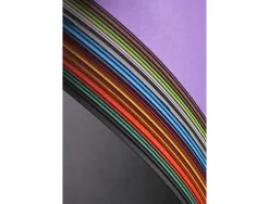 Feuille papier clairefontaine maya 270g 500x700mm coloris assortis vifs paquet 28 unites