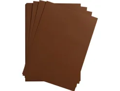 Feuille papier clairefontaine maya 270g 500x700mm coloris marron paquet 25 unites