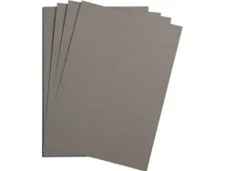 Feuille papier clairefontaine maya 270g 500x700mm coloris gris acier paquet 25 unites