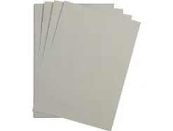 Feuille papier clairefontaine maya 270g 500x700mm coloris gris clair paquet 25 unites