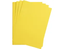 Feuille papier clairefontaine maya 270g 500x700mm coloris jaune citron paquet 25 unites