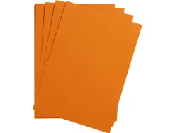 Feuille papier clairefontaine maya 270g 500x700mm coloris clementine paquet 25 unites