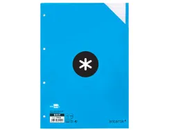 Feuillet mobile antartik a4 100 feuilles 100g quadrillage 5mm 4 trous bandes de 5 couleurs