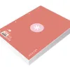 Feuillet mobile antartik a4 80feuilles 100g quadrillage 5mm 4 trous bord coloris rose