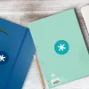 Feuillet mobile antartik a4 80feuilles 90g quadrillage 5mm 4 trous bord coloris menthe