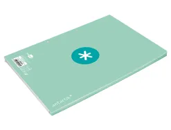 Feuillet mobile antartik a4 80feuilles 90g quadrillage 5mm 4 trous bord coloris menthe
