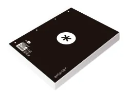 Feuillet mobile antartik a4 80feuilles 90g quadrillage 5mm 4trous bord coloris noir