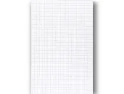 Feuillet mobile clairefontaine a4 21x29,7cm papier velin veloute 150 pages 90g 5x5mm perforees sous film coloris blanc