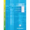 Feuillet mobile clairefontaine a4 210x297mm papier vélin velouté 100 pages 90g séyès perforé coloris blanc