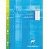 Feuillet mobile clairefontaine a4 210x297mm papier vélin velouté 200 pages 90g séyès perforé coloris blanc