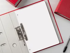 Feuillet mobile liderpapel a4 perfore uni 75g marge 4 trous paquet 100 feuilles