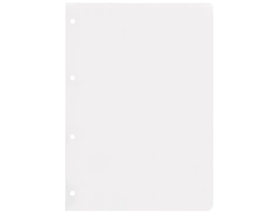 Feuillet mobile liderpapel a4 perfore uni 75g marge 4 trous paquet 100 feuilles