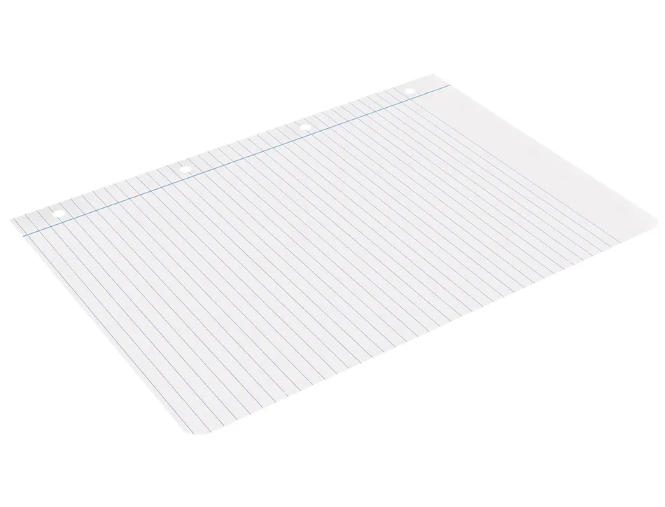 Feuillet mobile liderpapel a4 perfore ligne 75g marge 4 trous paquet 100 feuilles