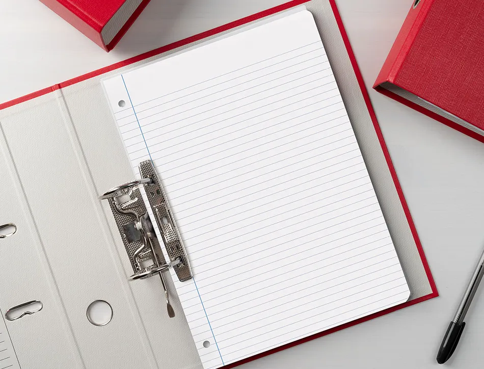 Feuillet mobile liderpapel a4 perfore ligne 75g marge 4 trous paquet 100 feuilles