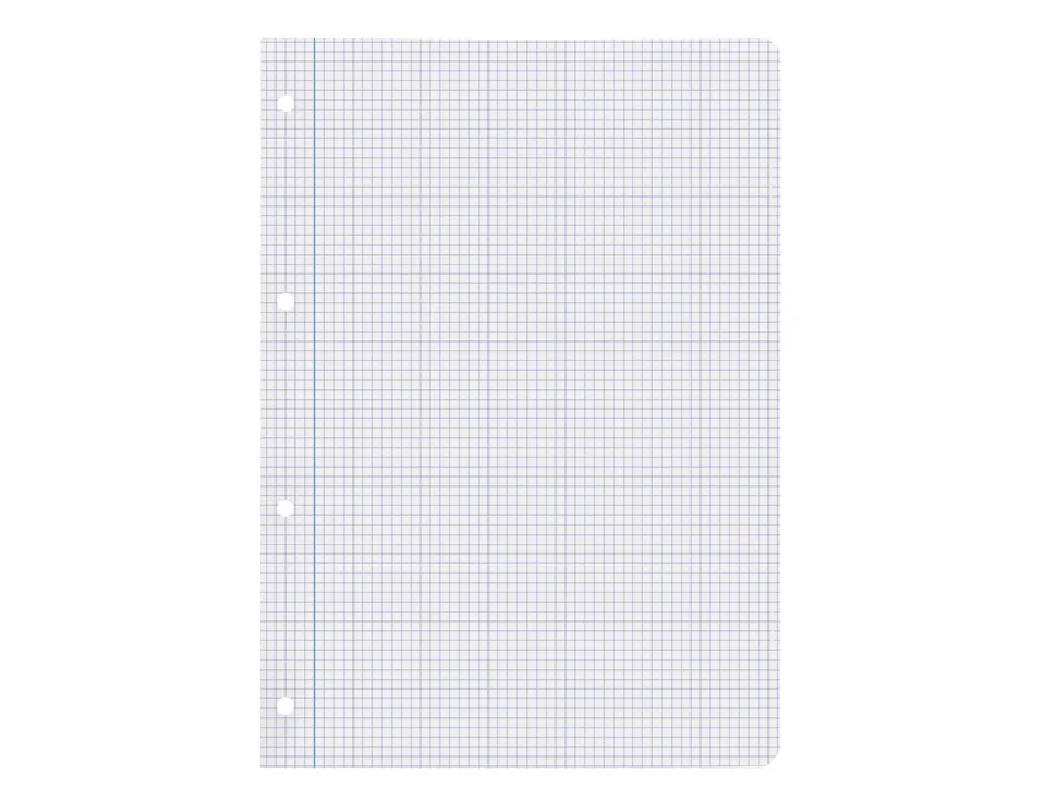 Feuillet mobile liderpapel a4 perfore 5x5mm 100g marge 4 trous paquet 100 feuilles