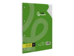 Feuillet mobile liderpapel a4 perfore 5x5mm 100g marge 4 trous paquet 100 feuilles