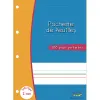 Feuillets mobiles hamelin serpodile perfores a4 100 pages double ligne 2mm niveau 4