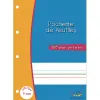 Feuillets mobiles hamelin serpodile perfores a4 100 pages double ligne 5mm niveau 2