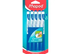 Feutre ardoise maped marker'peps effacable a sec pointe conique coloris bleu blister 5 unites + 1