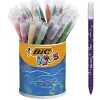 Feutre bic kids coloriage encre ultra-lavable capuchon ventilé pointe bloquée pot 36 unités