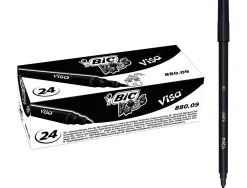 Feutre bic kids visa coloriage encre lavable capuchon ventilé pointe bloquée ultra-résistante couleur noir