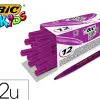Feutre bic kids visacolor xl encre lavable pointe large bloquee coloris violet