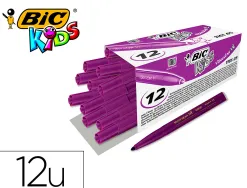 Feutre bic kids visacolor xl encre lavable pointe large bloquee coloris violet