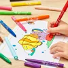 Feutre bic kids visacolor xl encre lavable pointe large bloquee coloris brun