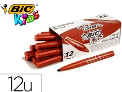 Feutre bic kids visacolor xl encre lavable pointe large bloquee coloris brun