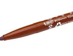 Feutre bic kids visacolor xl encre lavable pointe large bloquee coloris brun